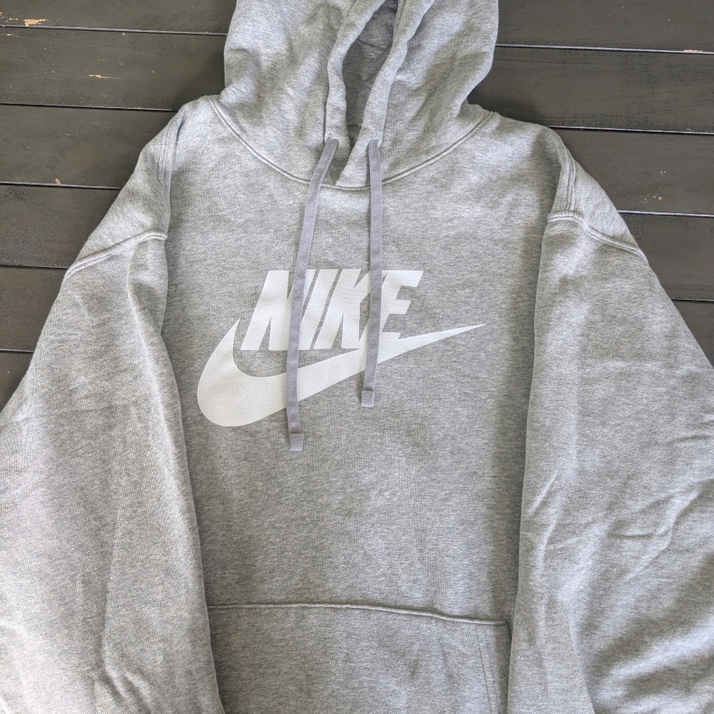 Nike Men's Heather Gray Hoodie